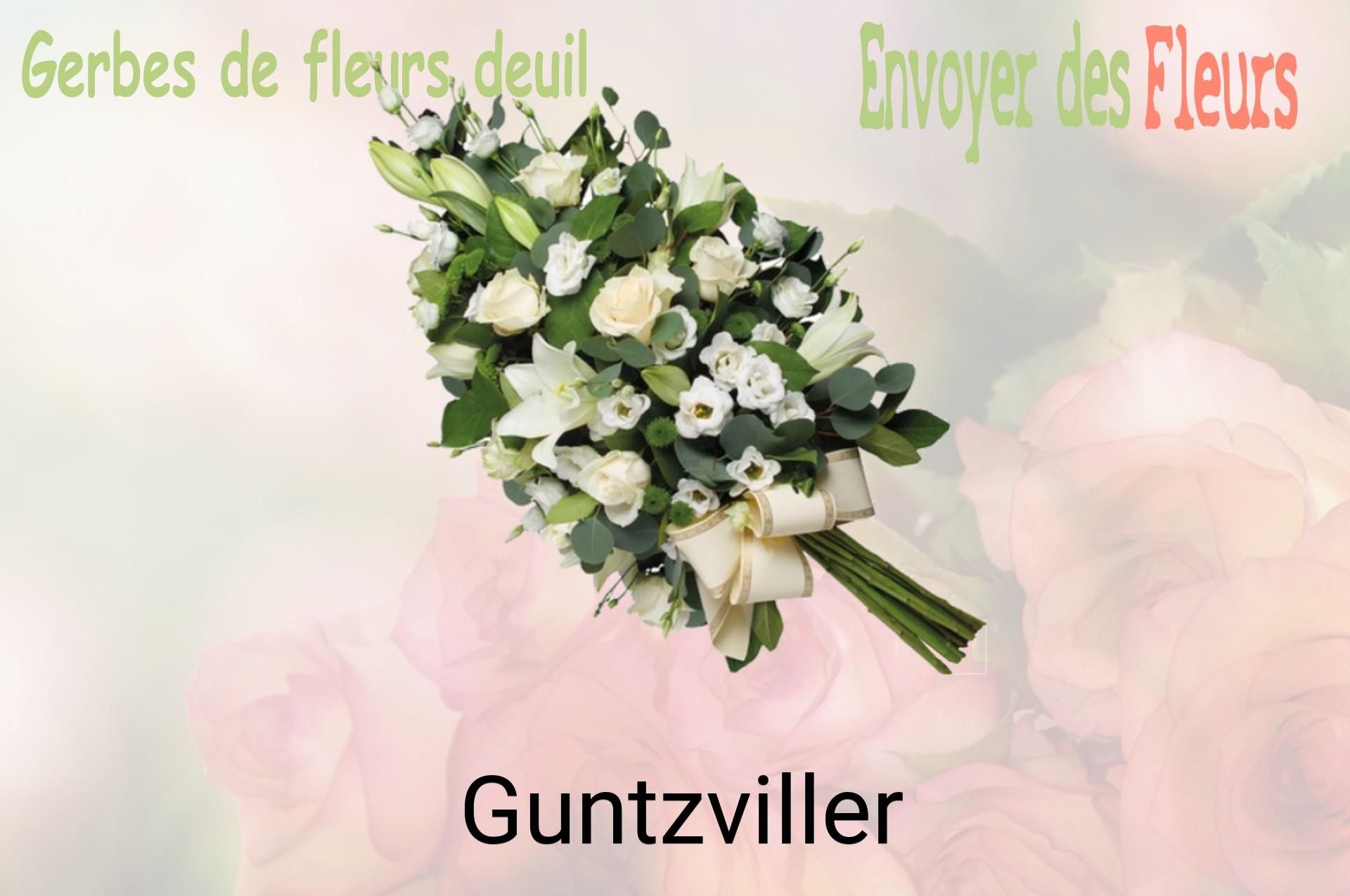 Gerbe de fleurs de deuil livrée à Guntzviller